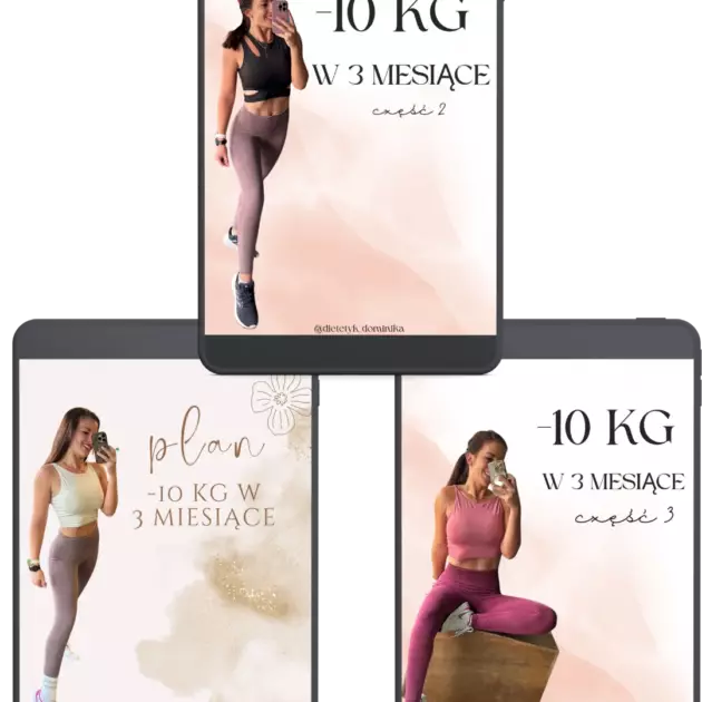 Plan -10 kg w 3 miesiące - Zestaw 3 ebooków